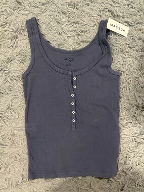 PacSun Women's Dark Blue Tank Top
